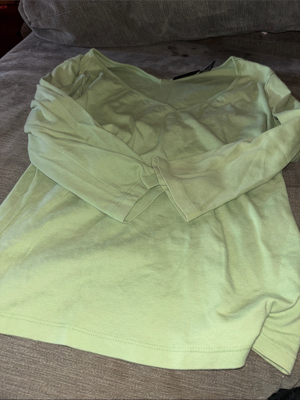 Light Green Women's Long-Sleeve Sweater New York & Company Size Large